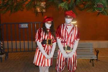 La alcaldesa de Telde alaba el ambiente mágico de la Casa de la Navidad/Francisco Javier Santana y TA.